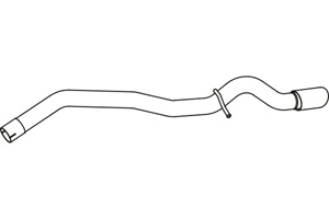 Rear pipe in the group  at  Professional Parts Sweden AB (P3744)