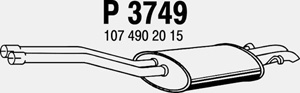 Rear muffler in the group  at  Professional Parts Sweden AB (P3749)