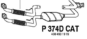 Catalytic converter i gruppen Tillflligt dolda artiklar hos  Professional Parts Sweden AB (P374DCAT)