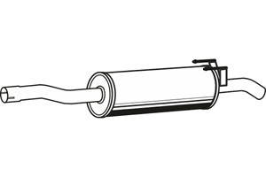 Intermediate muffler in the group  at  Professional Parts Sweden AB (P3751)
