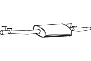 Intermediate muffler in the group  at  Professional Parts Sweden AB (P3757)