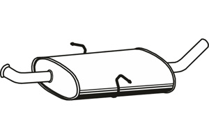 Intermediate muffler in the group  at  Professional Parts Sweden AB (P3769)