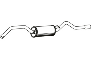 Rear muffler in the group  at  Professional Parts Sweden AB (P3770)