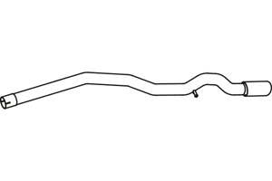 Rear pipe in the group  at  Professional Parts Sweden AB (P3772)