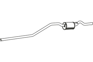 Rear muffler in the group  at  Professional Parts Sweden AB (P3773)