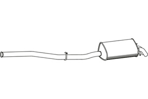 Rear muffler in the group  at  Professional Parts Sweden AB (P3775)