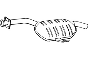 Intermediate muffler in the group Exhaust parts / Exhaust muffler & kits at  Professional Parts Sweden AB (P3777)