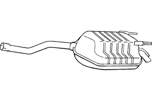 Rear muffler in the group  at  Professional Parts Sweden AB (P3778)