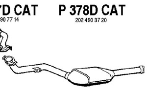 Catalytic converter in the group  at  Professional Parts Sweden AB (P378DCAT)