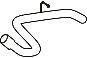 Rear pipe in the group Exhaust parts / Exhaust muffler & kits at  Professional Parts Sweden AB (P3794)