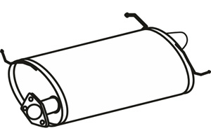 Rear muffler in the group  at  Professional Parts Sweden AB (P38006)