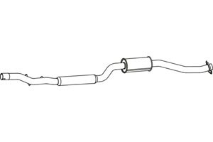 Intermediate muffler in the group  at  Professional Parts Sweden AB (P38007)
