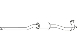 Intermediate muffler in the group  at  Professional Parts Sweden AB (P38011)