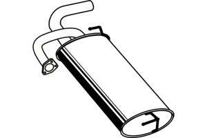 Rear muffler - Replaced by P38017 in the group Exhaust parts / Exhaust muffler & kits at  Professional Parts Sweden AB (P38013)