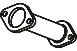 Front pipe in the group Exhaust parts / Exhaust muffler & kits at  Professional Parts Sweden AB (P38015)