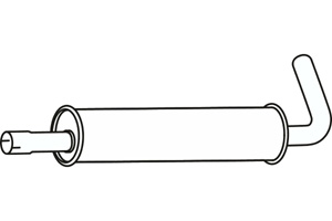 Intermediate muffler in the group Exhaust parts / Exhaust muffler & kits at  Professional Parts Sweden AB (P38027)