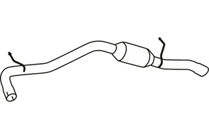 Rear muffler in the group Exhaust parts / Exhaust muffler & kits at  Professional Parts Sweden AB (P38028)