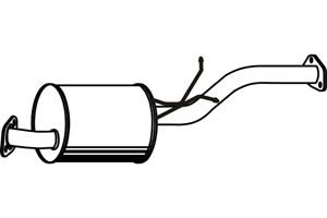 Intermediate muffler in the group Exhaust parts / Exhaust muffler & kits at  Professional Parts Sweden AB (P38031)