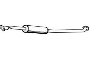 Intermediate muffler in the group  at  Professional Parts Sweden AB (P3812)