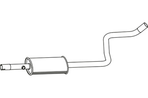 Intermediate muffler i gruppen Tillflligt dolda artiklar hos  Professional Parts Sweden AB (P3818)