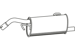 Rear muffler in the group  at  Professional Parts Sweden AB (P3819)