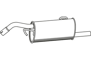Rear muffler in the group  at  Professional Parts Sweden AB (P3820)