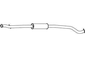 Intermediate muffler i gruppen Tillflligt dolda artiklar hos  Professional Parts Sweden AB (P3839)