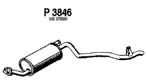 Rear muffler in the group  at  Professional Parts Sweden AB (P3846)