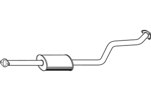 Intermediate muffler in the group  at  Professional Parts Sweden AB (P3850)