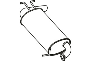 Rear muffler i gruppen Tillflligt dolda artiklar hos  Professional Parts Sweden AB (P3863)