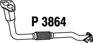 Front pipe in the group  at  Professional Parts Sweden AB (P3864)