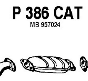 Catalytic converter i gruppen Tillflligt dolda artiklar hos  Professional Parts Sweden AB (P386CAT)
