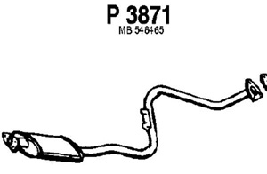 Intermediate muffler in the group  at  Professional Parts Sweden AB (P3871)