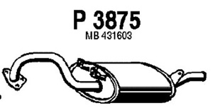 Rear muffler in the group  at  Professional Parts Sweden AB (P3875)