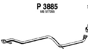 Intermediate pipe i gruppen Tillflligt dolda artiklar hos  Professional Parts Sweden AB (P3885)