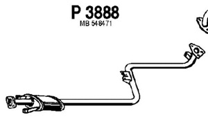 Intermediate muffler in the group  at  Professional Parts Sweden AB (P3888)