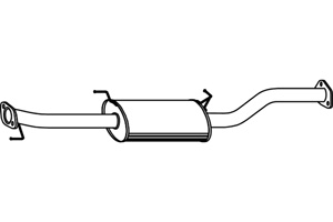 Intermediate muffler in the group  at  Professional Parts Sweden AB (P3891)