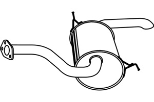 Rear muffler in the group  at  Professional Parts Sweden AB (P3892)