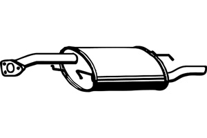 Rear muffler in the group Exhaust parts / Exhaust muffler & kits at  Professional Parts Sweden AB (P3901)