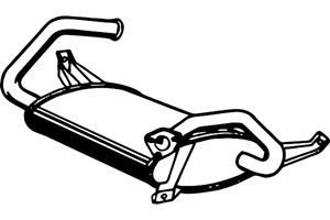 Rear muffler in the group  at  Professional Parts Sweden AB (P3903)
