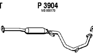 Intermediate muffler in the group  at  Professional Parts Sweden AB (P3904)