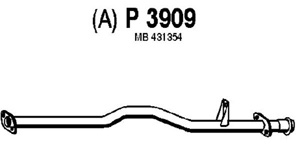 Intermediate pipe in the group  at  Professional Parts Sweden AB (P3909)