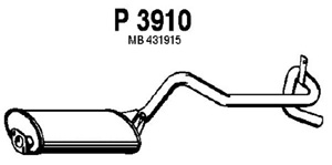 Rear muffler in the group  at  Professional Parts Sweden AB (P3910)