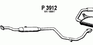 Intermediate muffler in the group  at  Professional Parts Sweden AB (P3912)