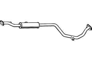 Intermediate muffler in the group  at  Professional Parts Sweden AB (P3914)