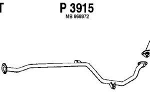 Intermediate pipe in the group  at  Professional Parts Sweden AB (P3915)