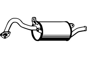 Rear muffler in the group  at  Professional Parts Sweden AB (P3917)