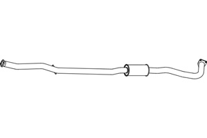 Intermediate muffler in the group  at  Professional Parts Sweden AB (P3926)