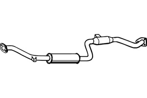 Intermediate muffler i gruppen Tillflligt dolda artiklar hos  Professional Parts Sweden AB (P3936)