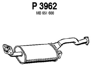 Rear muffler in the group  at  Professional Parts Sweden AB (P3962)